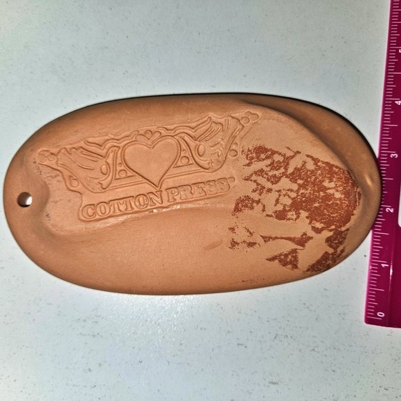 Vintage Cotton Press Cookie Molds 1992 Victorian Santa with Sack and 1995 Angel - Picture 4 of 6